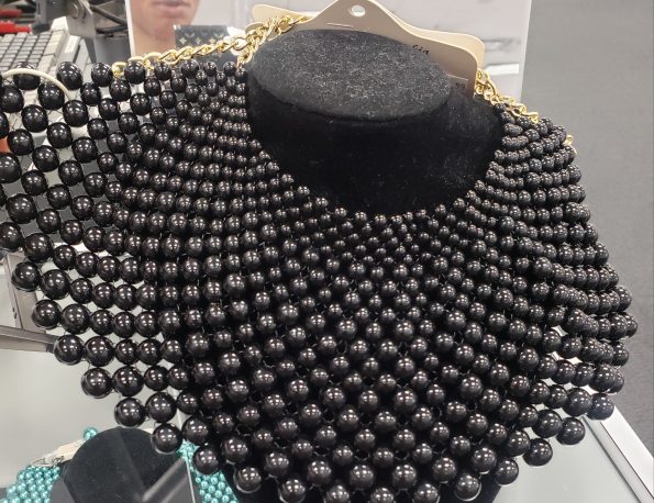 Large Black Bead Necklace