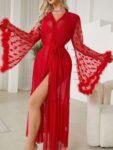 Sexy Gauze Nightgown Seductive Underwear Cardigan Pajamas